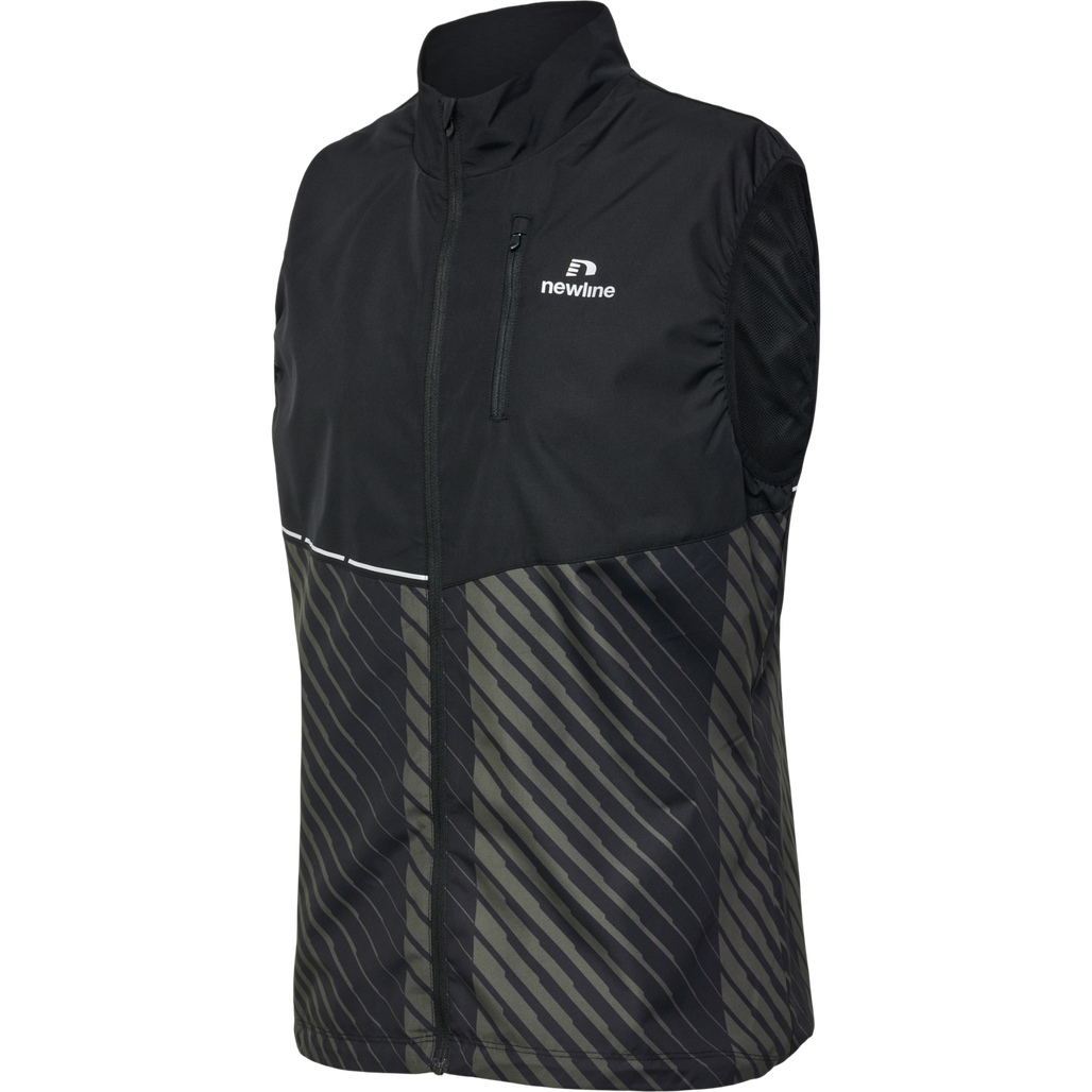 nwlPACE GILET, BLACK BELUGA AOP, packshot