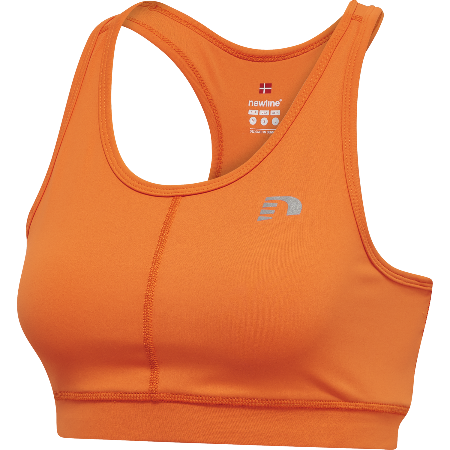 WOMEN CORE ATHLETIC TOP, ORANGE TIGER, packshot
