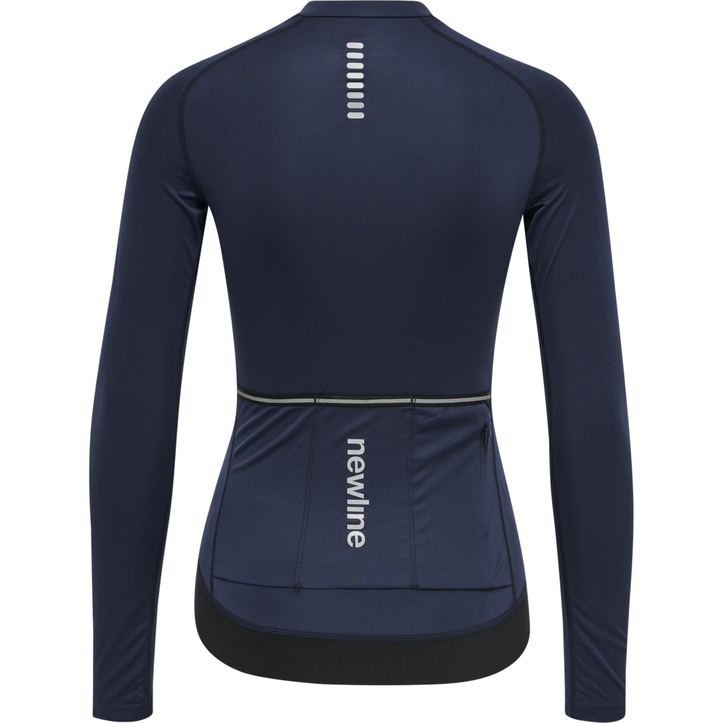 WOMENS CORE BIKE L/S JERSEY, BLACK IRIS, packshot