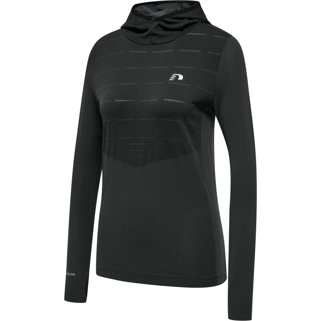 nwlCAMBRIGDE SEAMLESS HOODIE female, BLACK, packshot