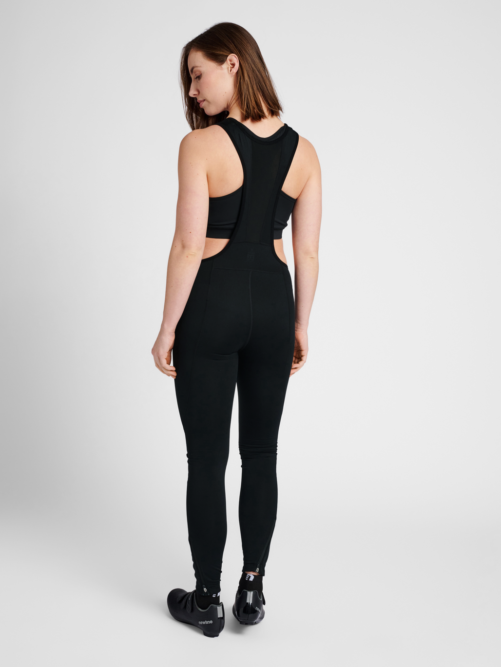 WOMEN CORE BIKE LONG BIB, BLACK, model