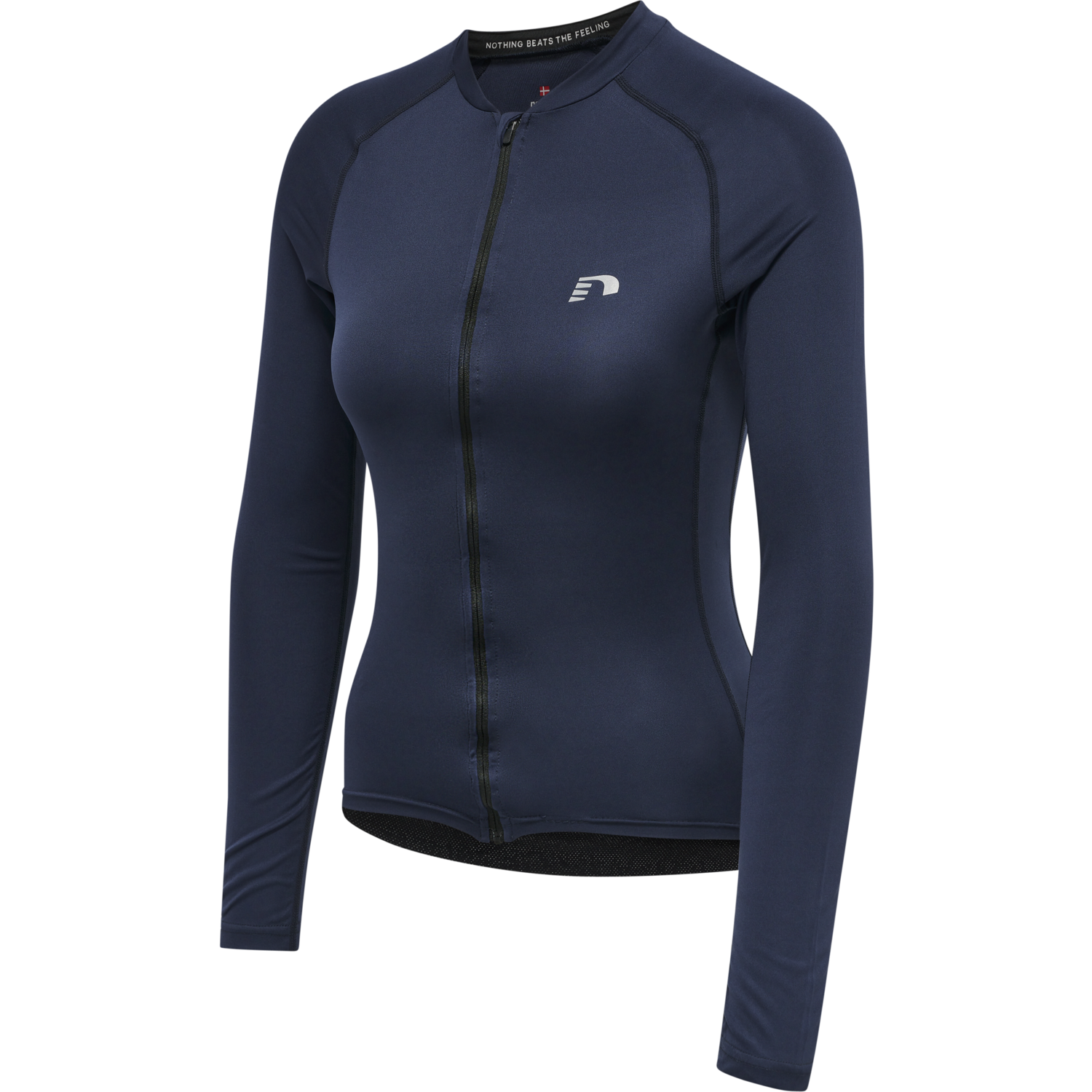 WOMENS CORE BIKE L/S JERSEY, BLACK IRIS, packshot