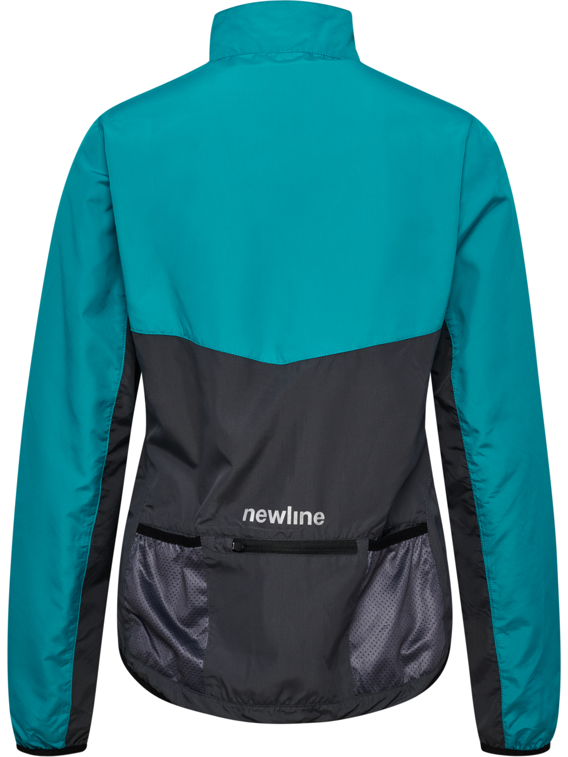 BIKE WOMAN WINDBREAKER JACKET, GREY/TURQUISE, packshot