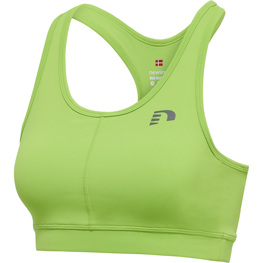 WOMEN CORE ATHLETIC TOP, GREEN FLASH, packshot