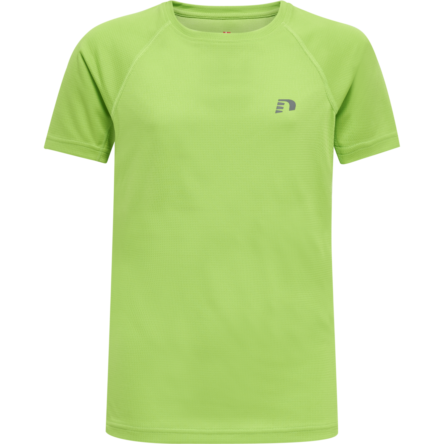KIDS CORE RUNNING T-SHIRT S/S, GREEN FLASH, packshot