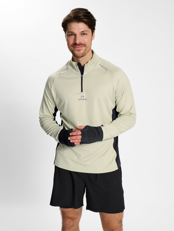 nwlMESA 1/2 ZIP L/S male, AGATE GREY MELANGE, model