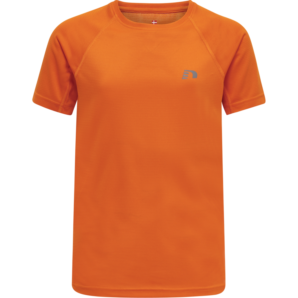 KIDS CORE RUNNING T-SHIRT S/S, ORANGE TIGER, packshot