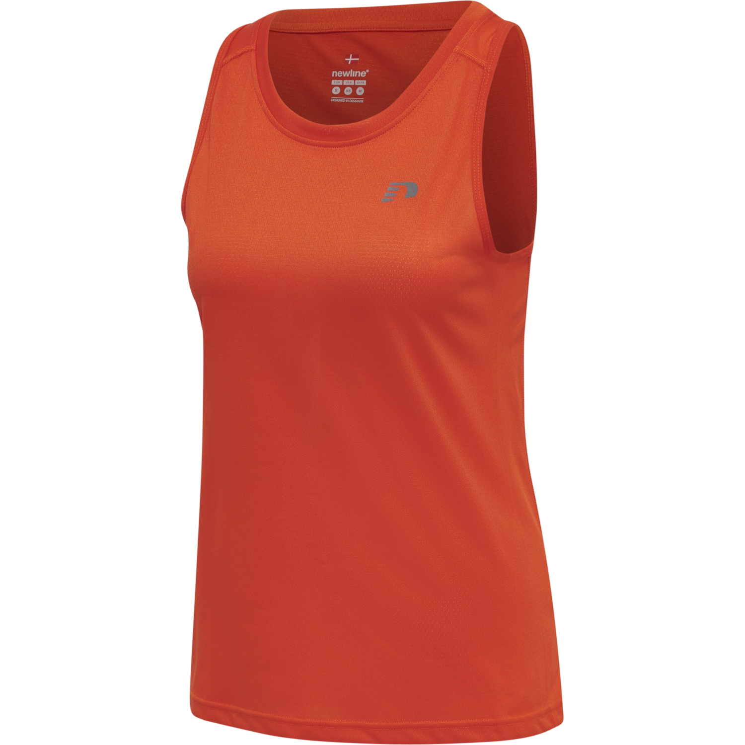 WOMEN RUNNING SINGLET, SPICY ORANGE, packshot