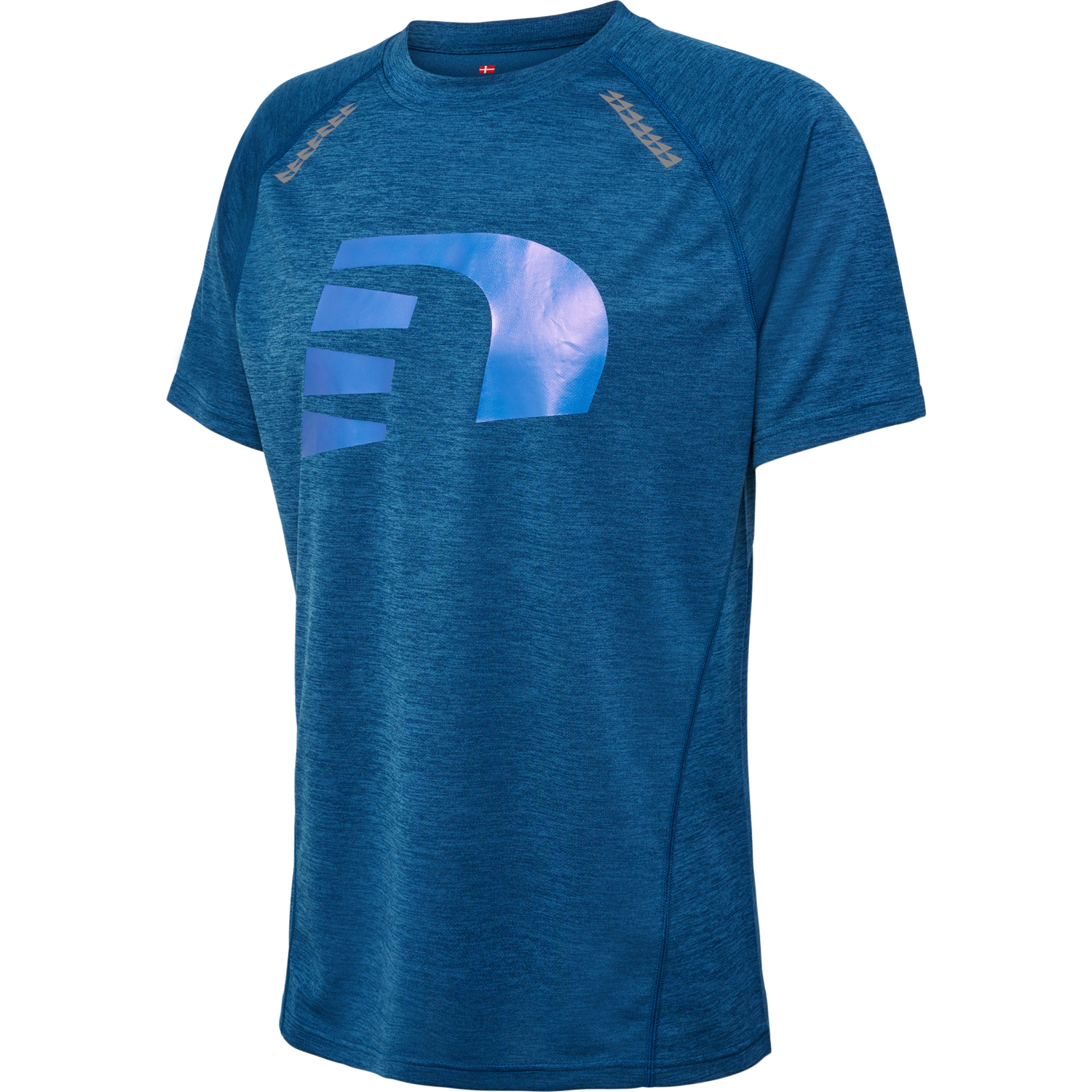 nwlORLANDO T-SHIRT S/S MEN, MAJOLICA BLUE MELANGE, packshot