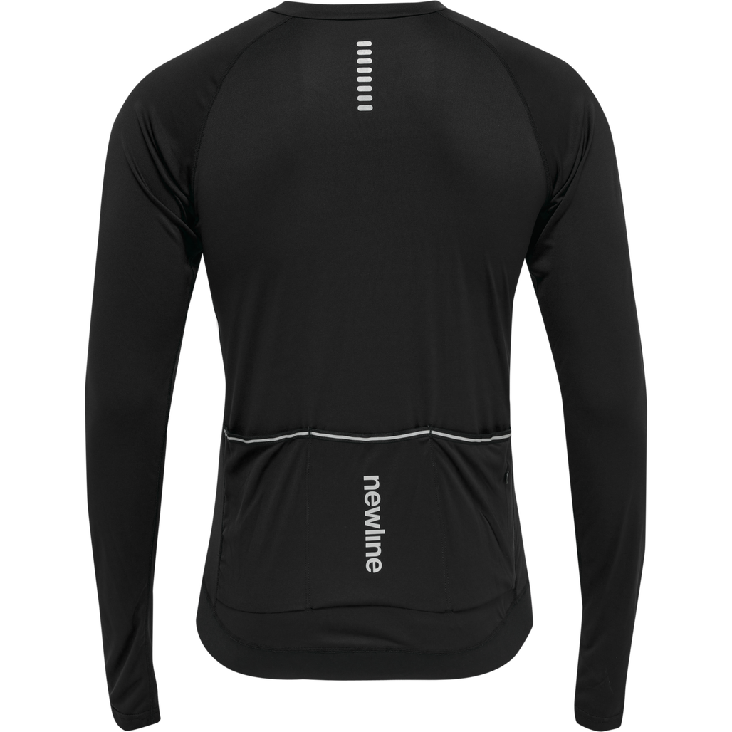 MENS CORE BIKE L/S JERSEY, BLACK, packshot