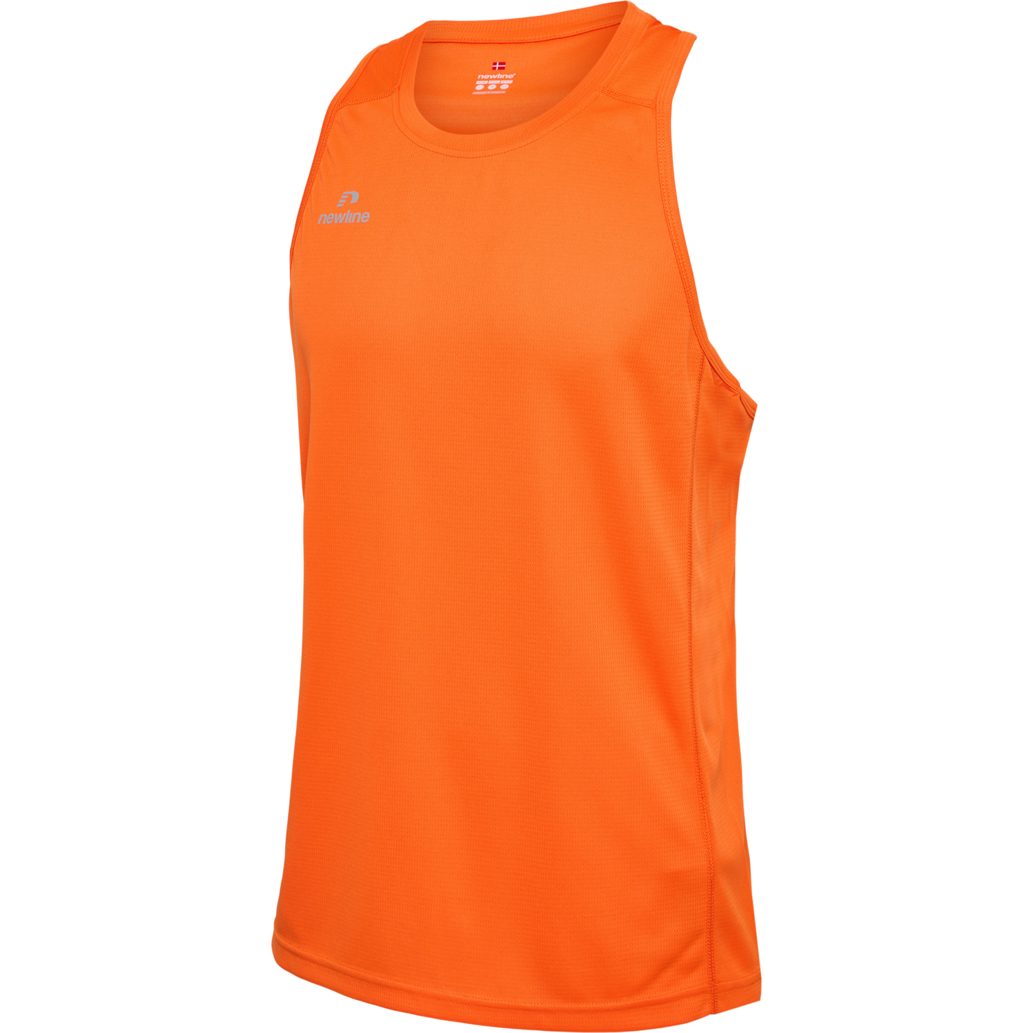 MEN'S ATHLETIC RUNNING SINGLET, ORANGE TIGER, packshot