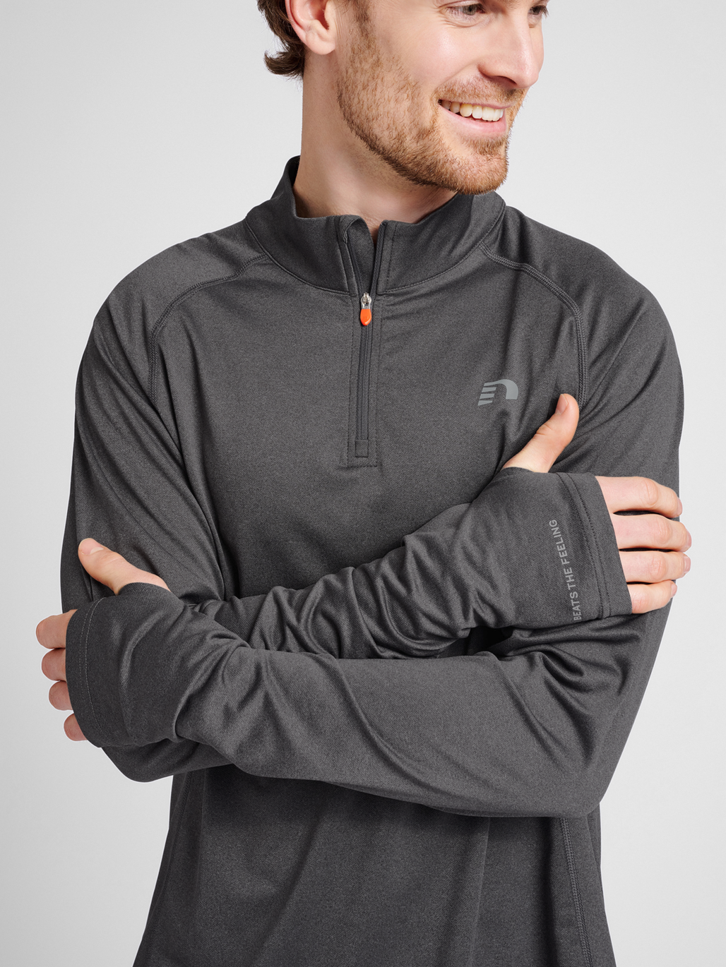 MEN 1/2 ZIP L/S, 2130, model