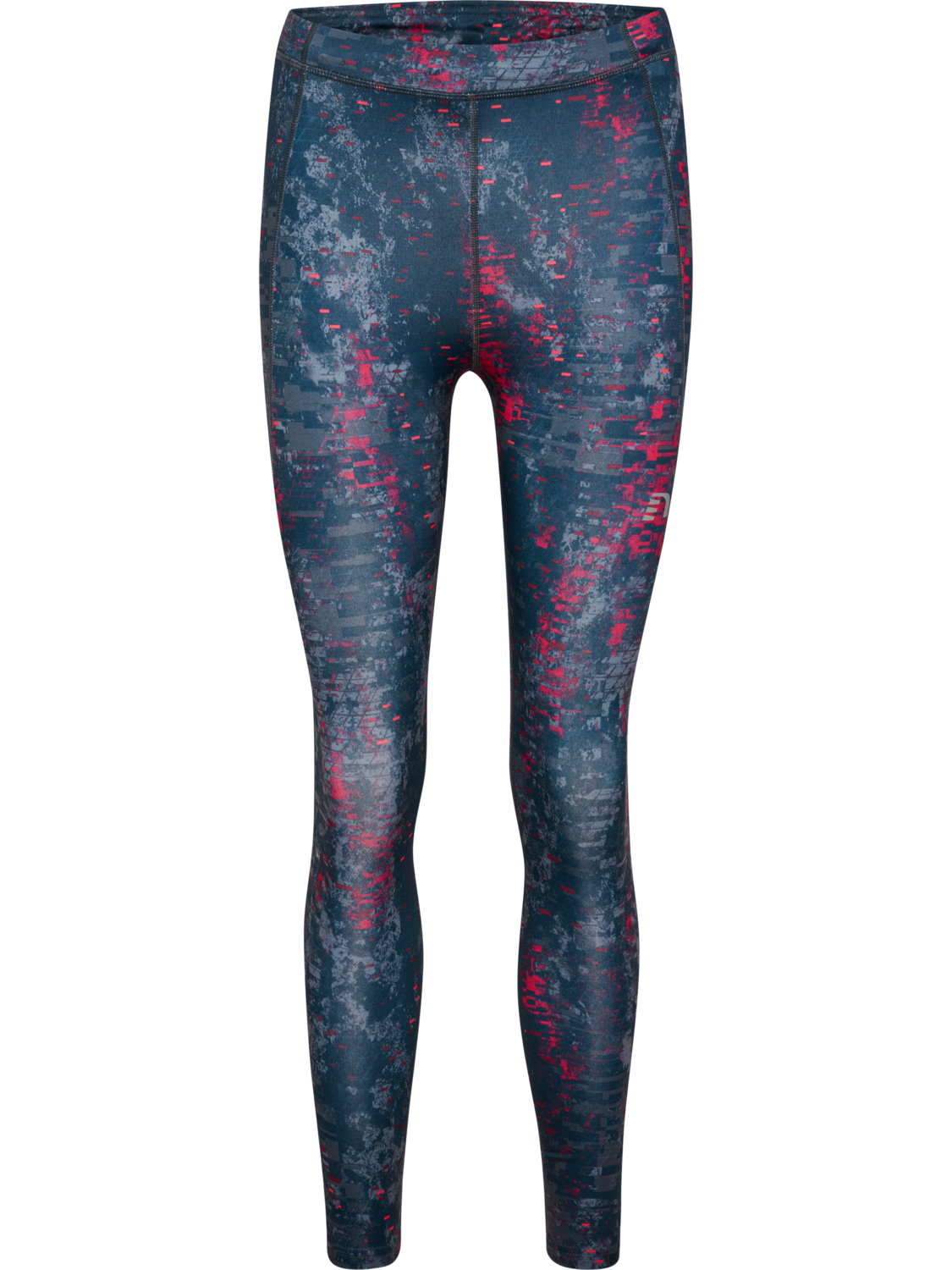 BLACK PRINTED WARM TIGHTS, PRINTED, packshot
