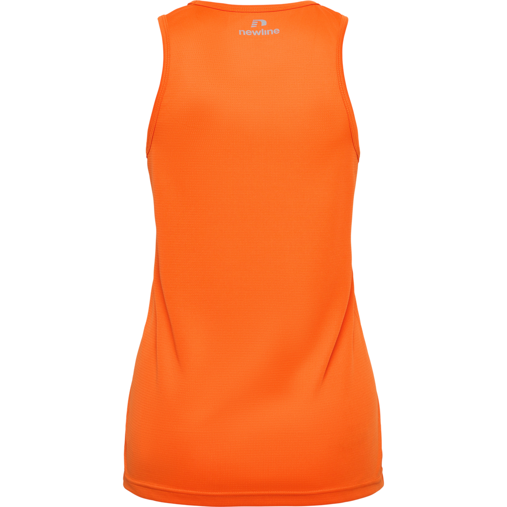WOMEN'S ATHLETIC RUNNING SINGLET, ORANGE TIGER, packshot