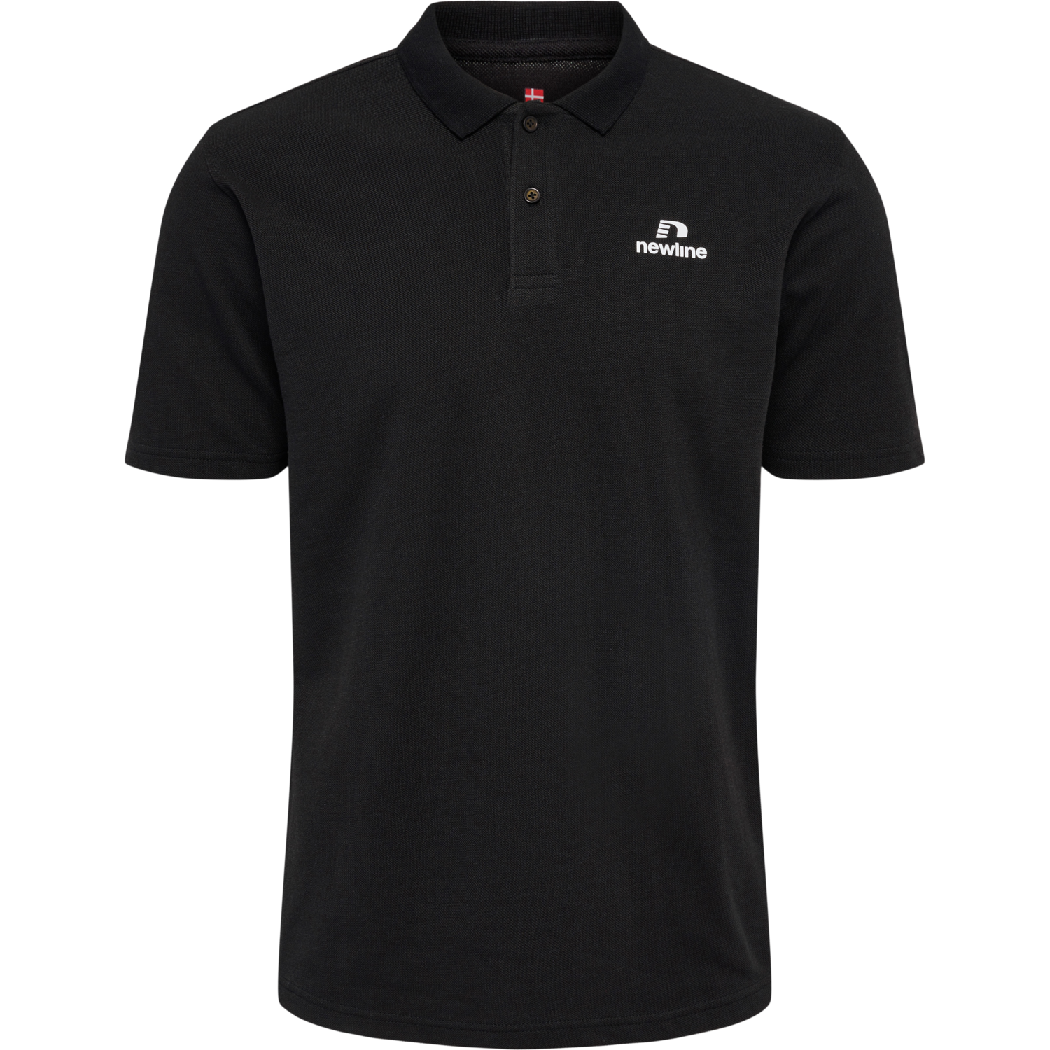 nwlLEA COTTON POLO MEN, BLACK, packshot