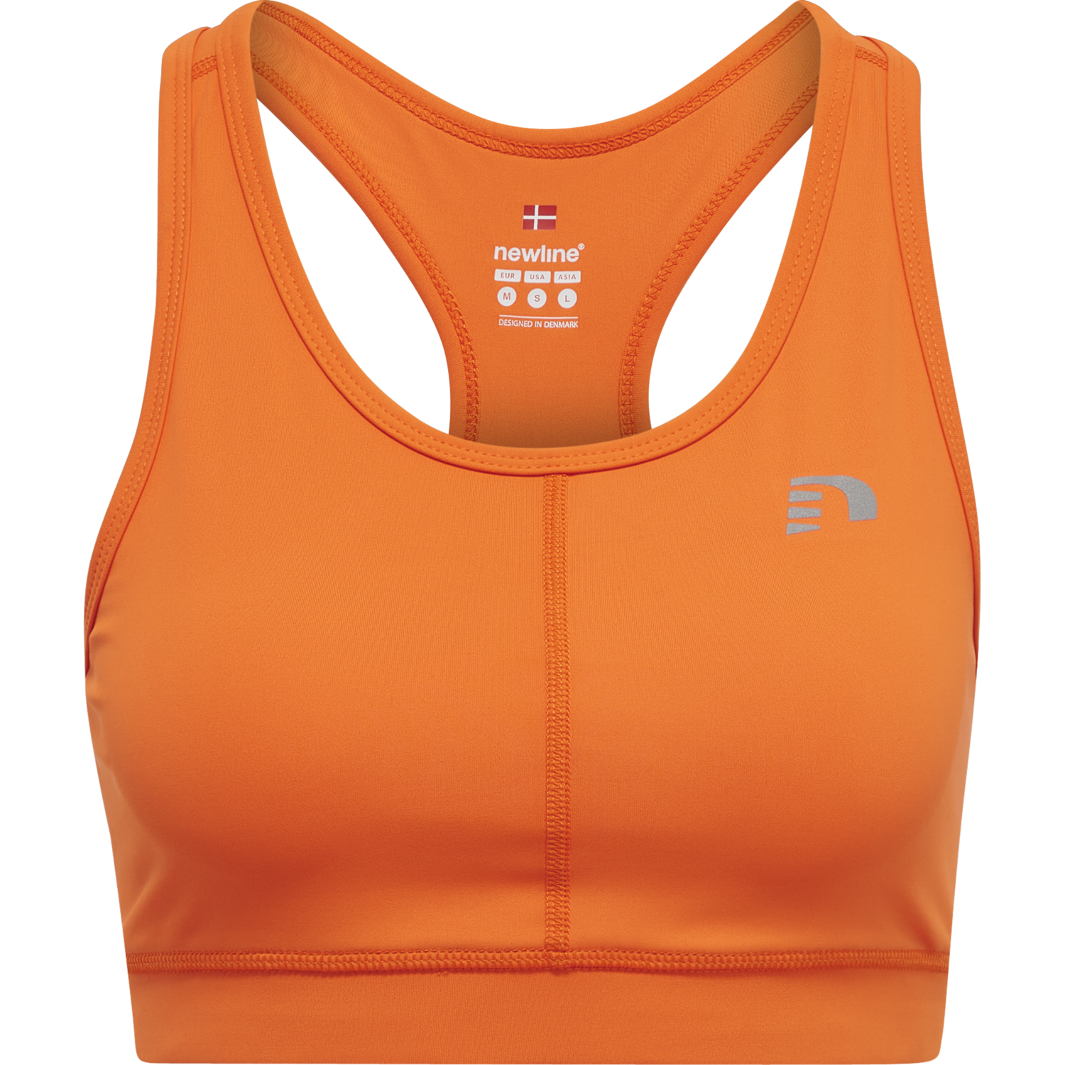 WOMEN CORE ATHLETIC TOP, ORANGE TIGER, packshot
