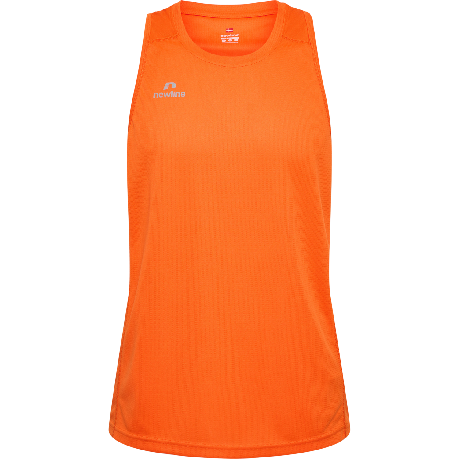 MEN'S ATHLETIC RUNNING SINGLET, ORANGE TIGER, packshot