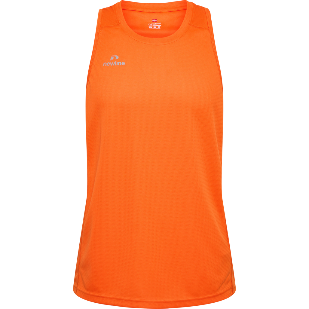 MEN'S ATHLETIC RUNNING SINGLET, ORANGE TIGER, packshot