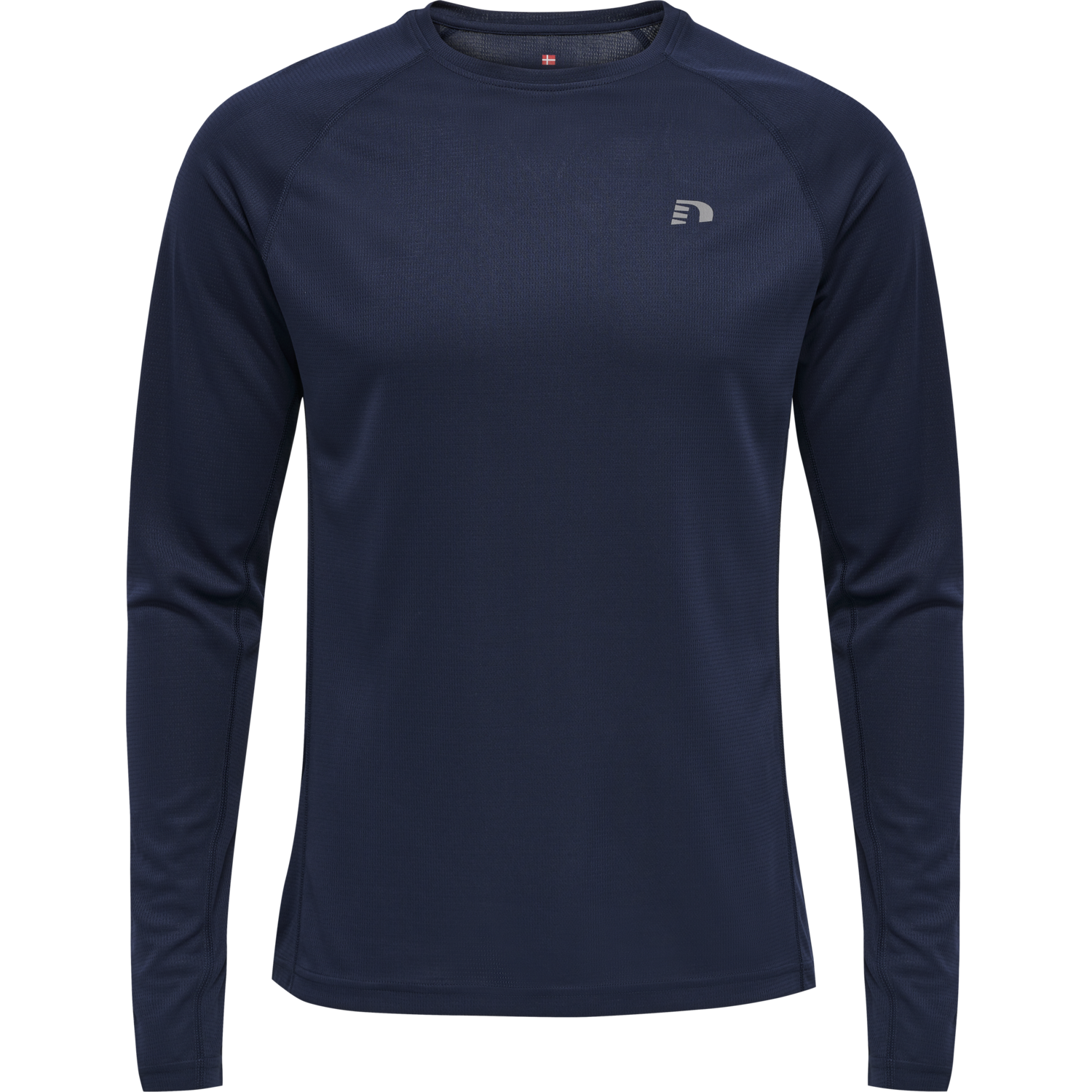 MEN CORE RUNNING T-SHIRT L/S, BLACK IRIS, packshot