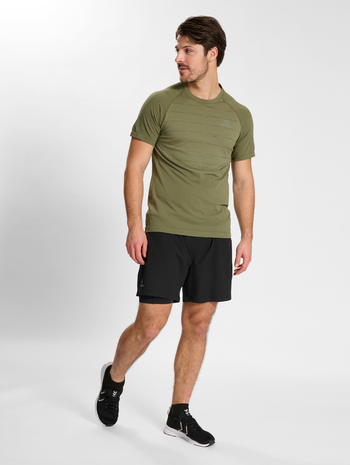 nwlDALLAS SHORTS 2IN1 male, BLACK, model