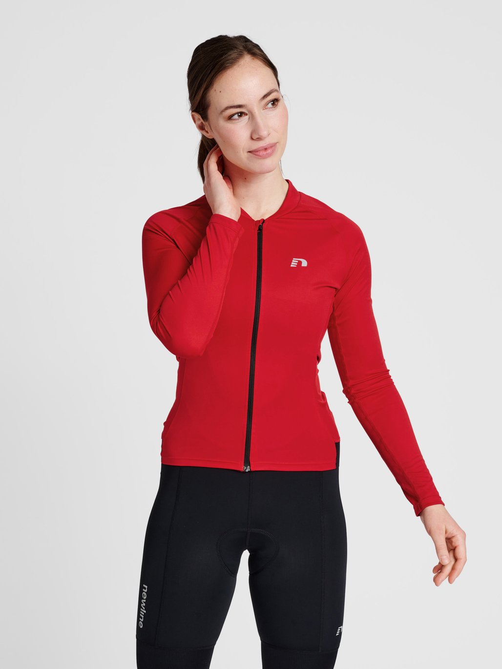 Red cycling jacket best sale