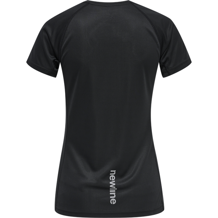 WOMEN CORE RUNNING T-SHIRT S/S, BLACK WOMEN CORE RUNNING T-SHIRT S/S, BLACK, packshot