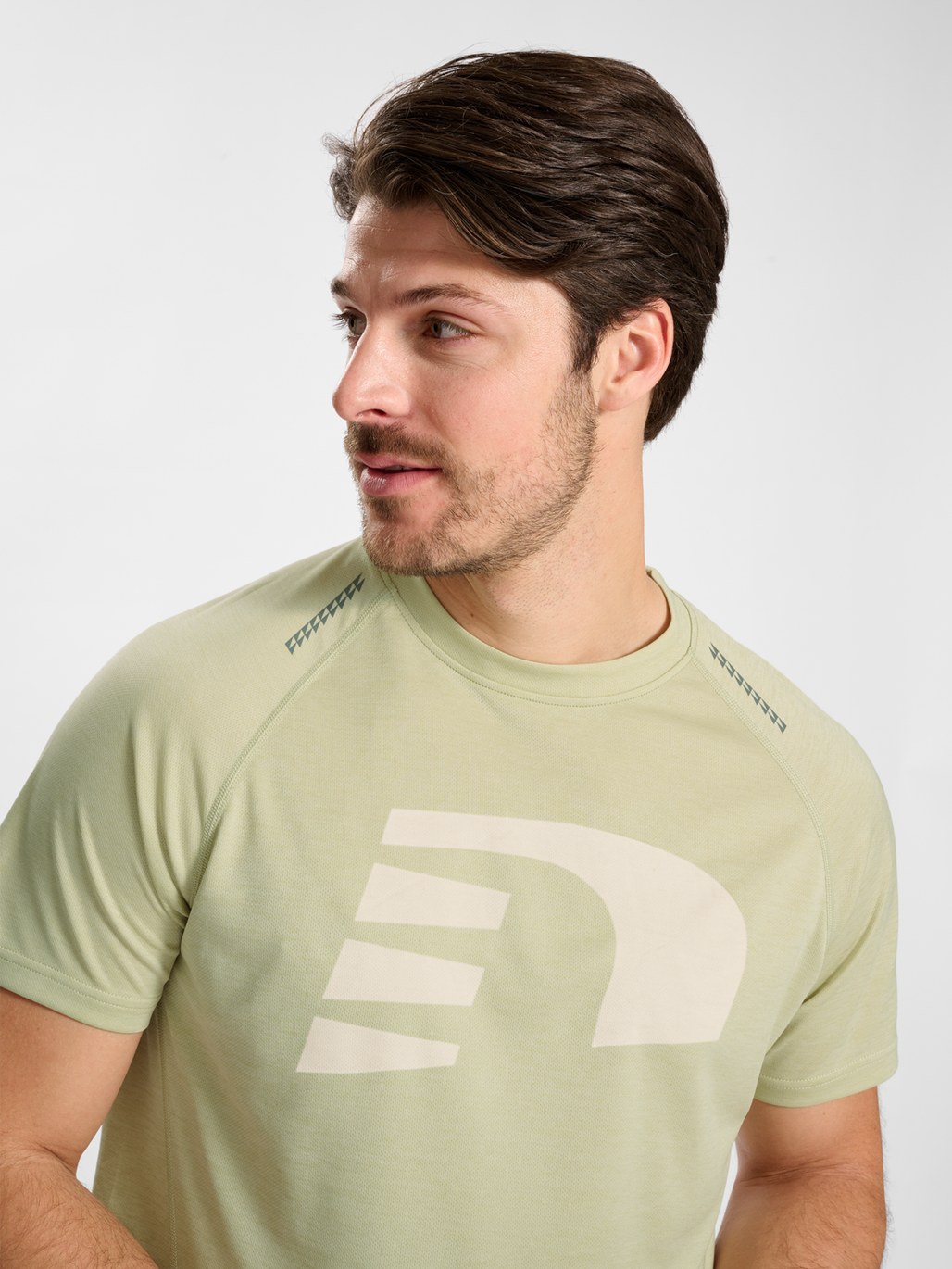 nwlORLANDO T-SHIRT S/S MEN, AGATE GREY MELANGE, model