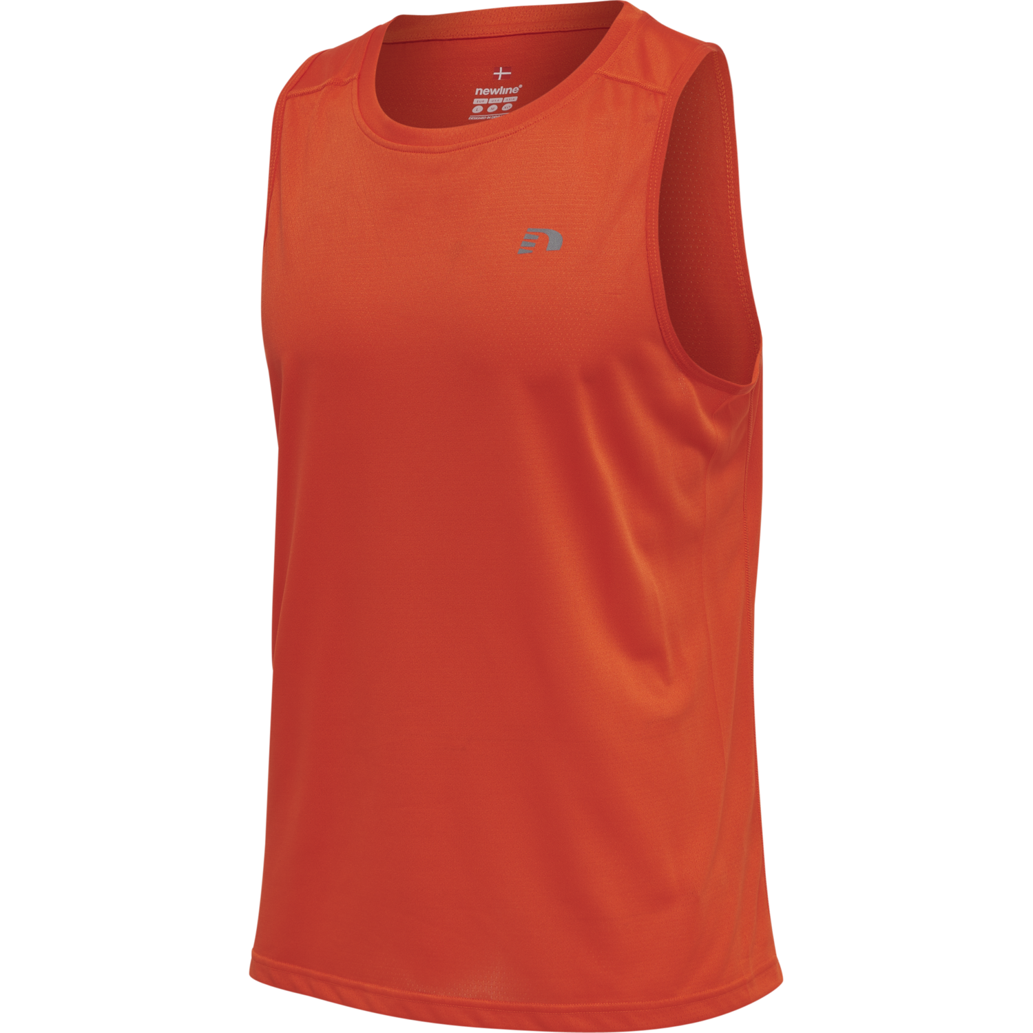 MEN RUNNING SINGLET, SPICY ORANGE, packshot