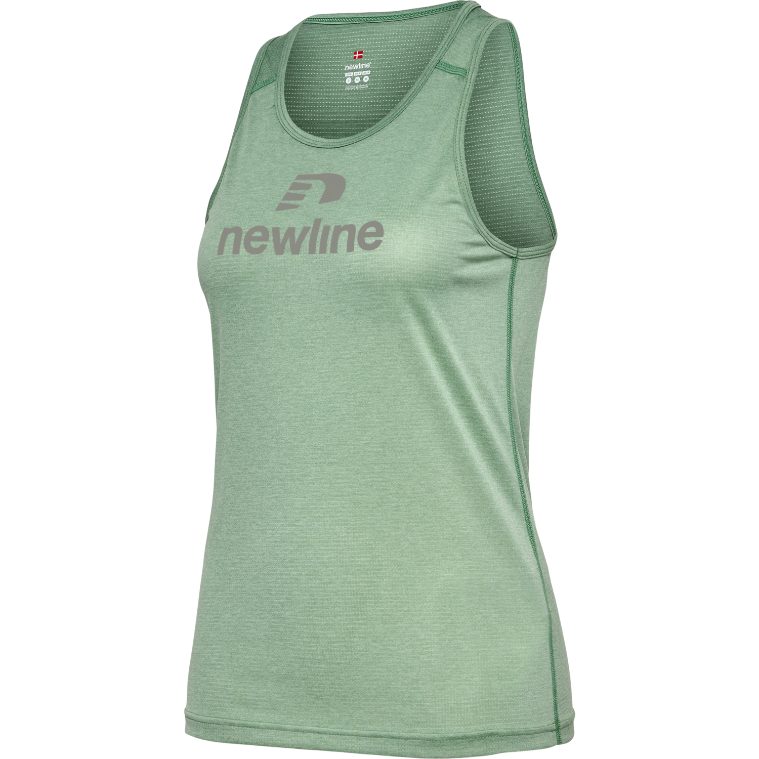 nwlFONTANA SINGLET WOMAN, GREEN BAY MELANGE, packshot