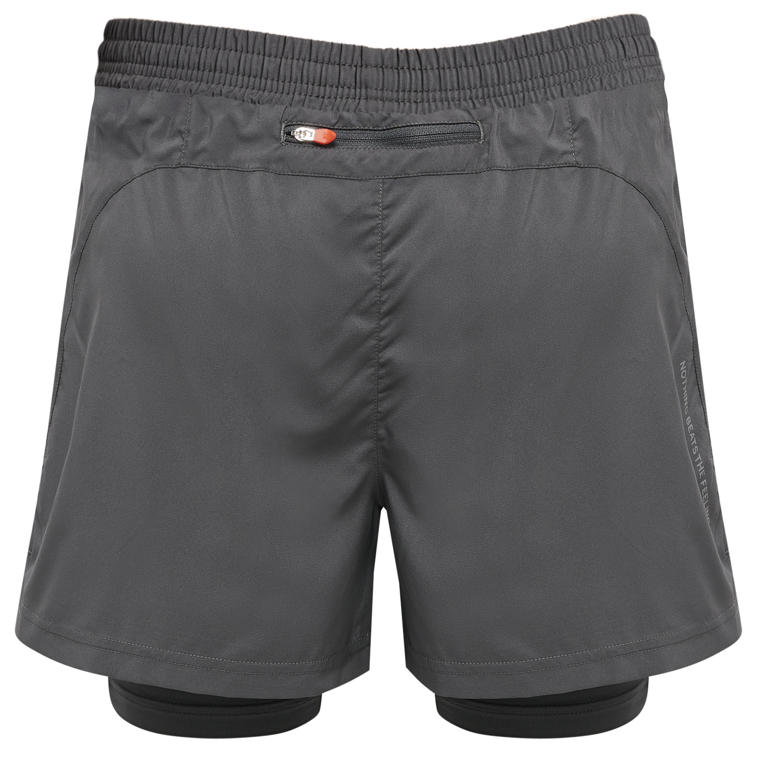 WOMEN 2-IN-1 RUNNING SHORTS, FORGED IRON, packshot