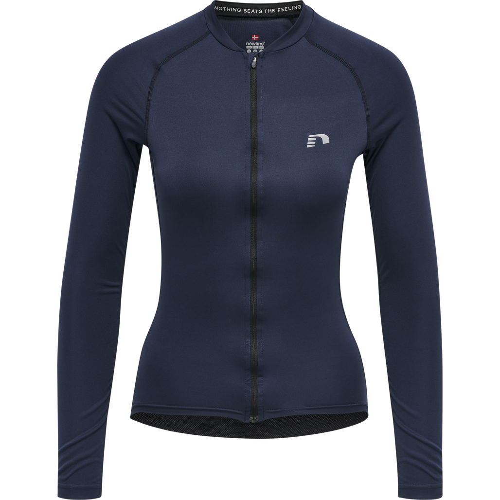 WOMENS CORE BIKE L/S JERSEY, BLACK IRIS, packshot