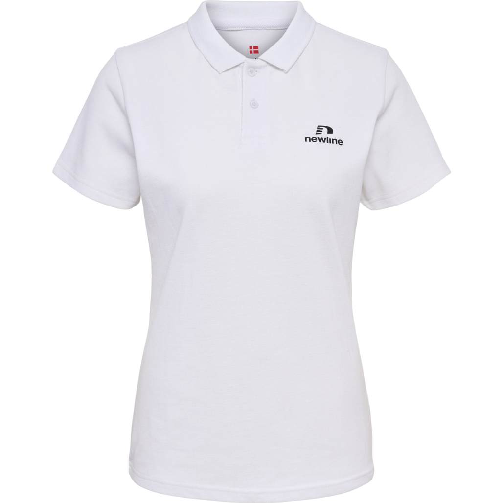 nwlLEA COTTON POLO WOMEN, WHITE, packshot
