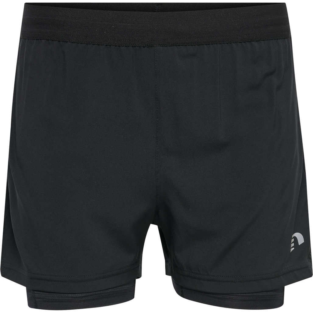 WOMEN'S CORE 2-IN-1 SHORTS, BLACK, packshot