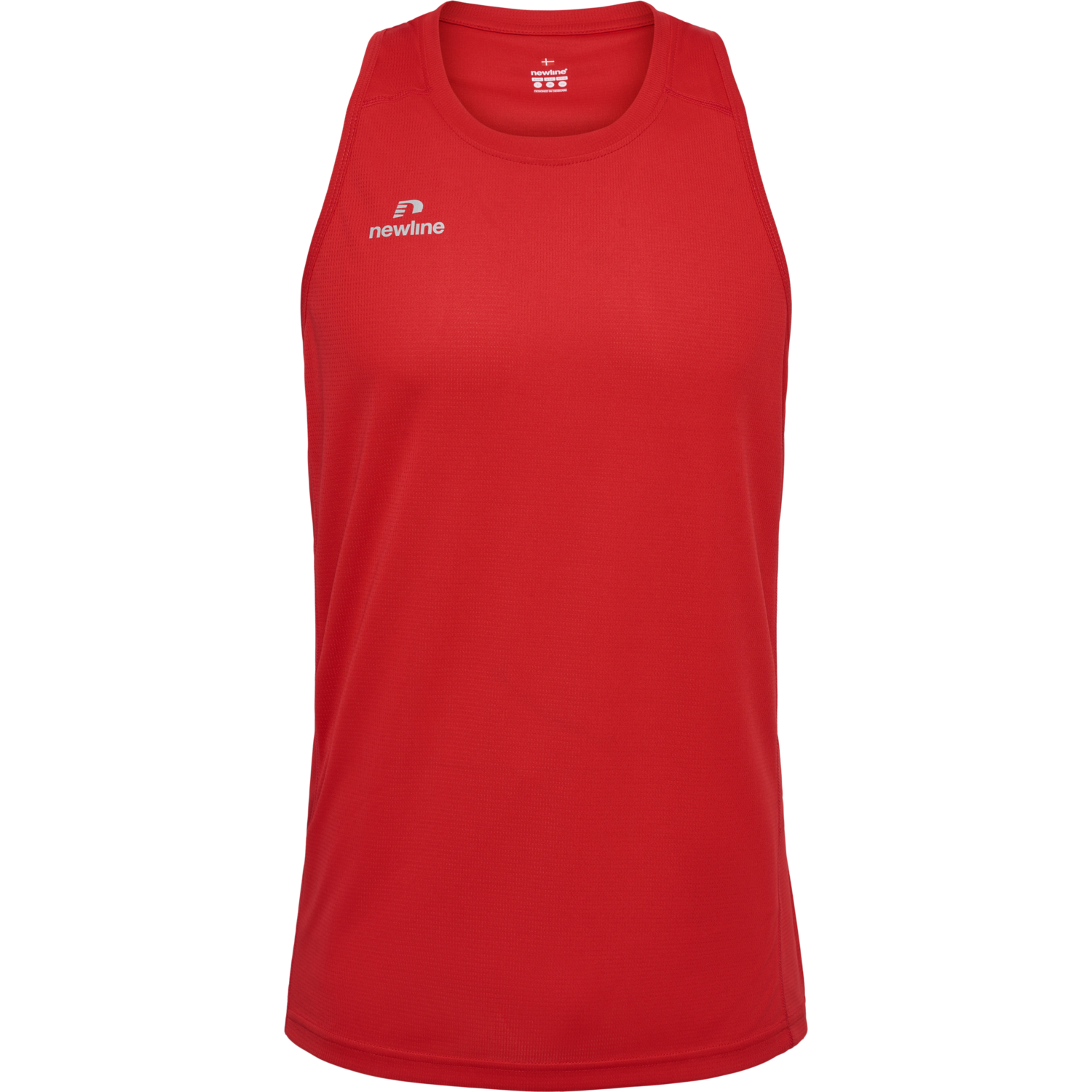 MEN'S ATHLETIC RUNNING SINGLET, TANGO RED, packshot