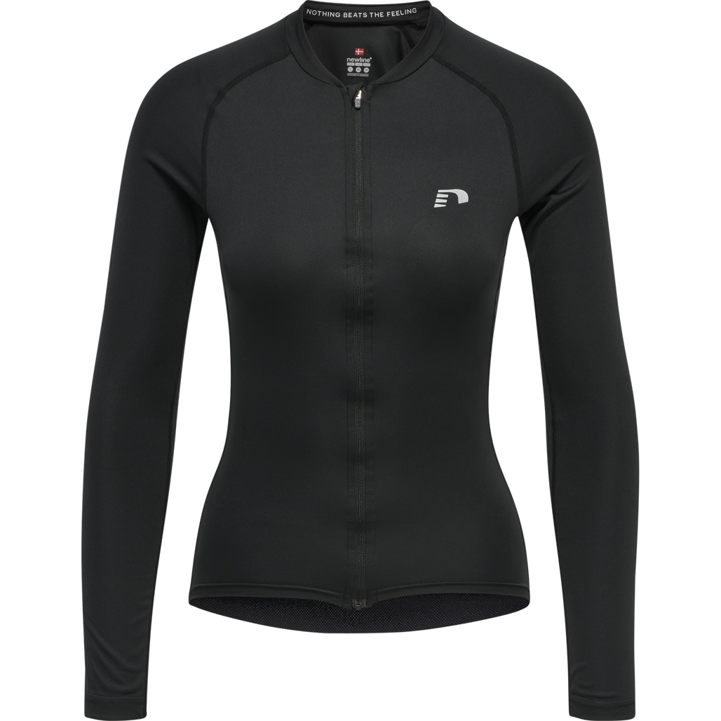 WOMENS CORE BIKE L/S JERSEY, BLACK, packshot