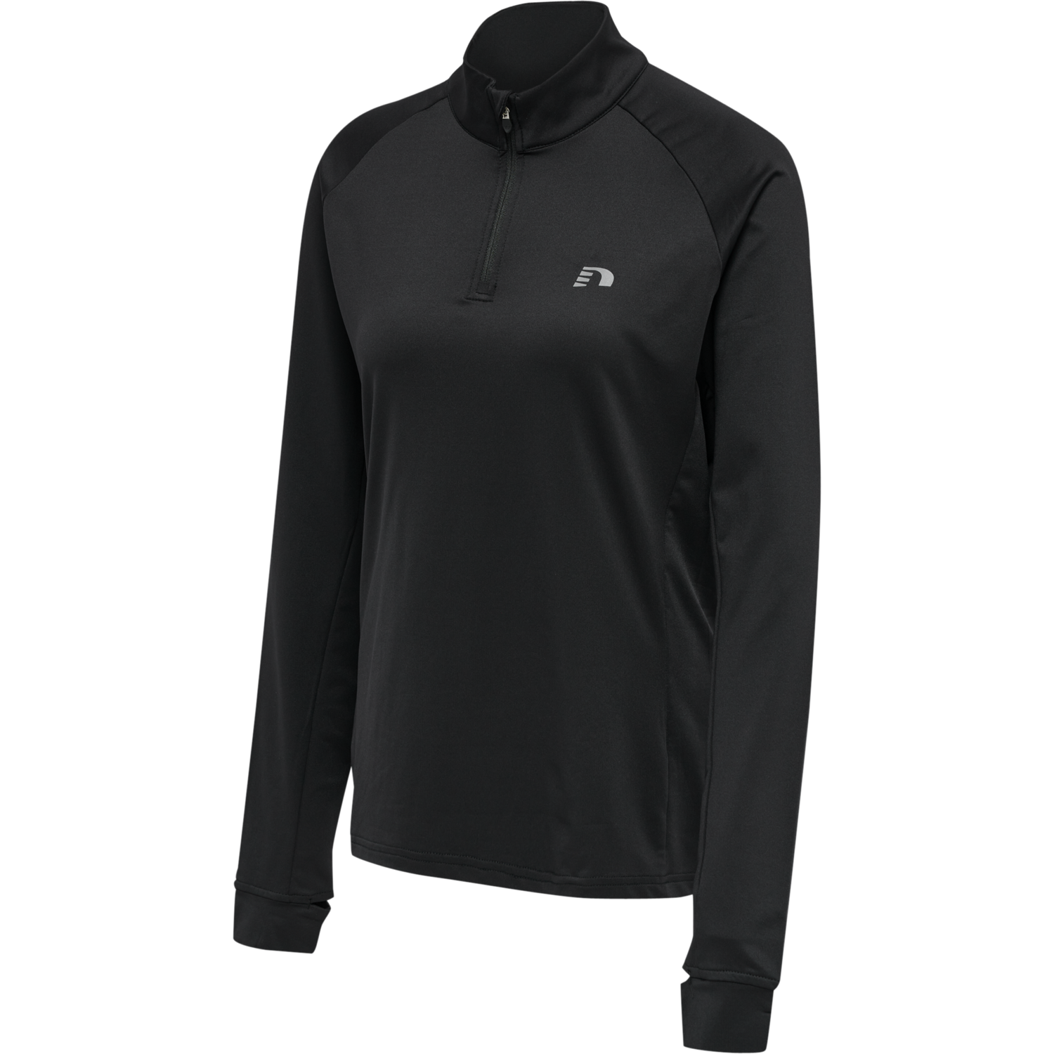 WOMEN'S CORE MIDLAYER, BLACK, packshot