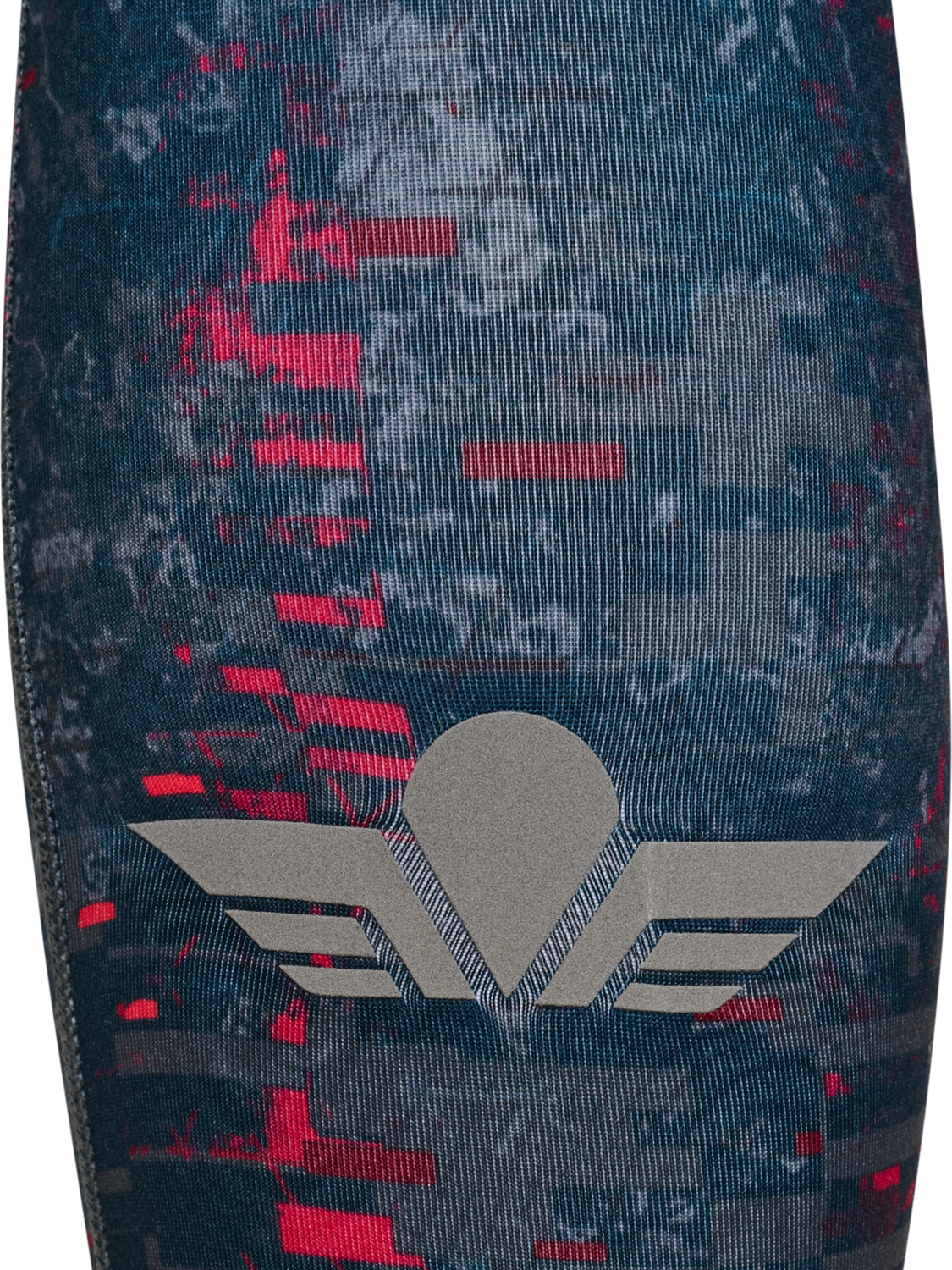BLACK PRINTED WARM TIGHTS, PRINTED, packshot