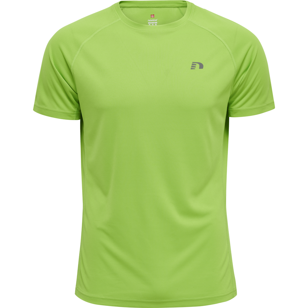 MEN CORE RUNNING T-SHIRT S/S, GREEN FLASH, packshot