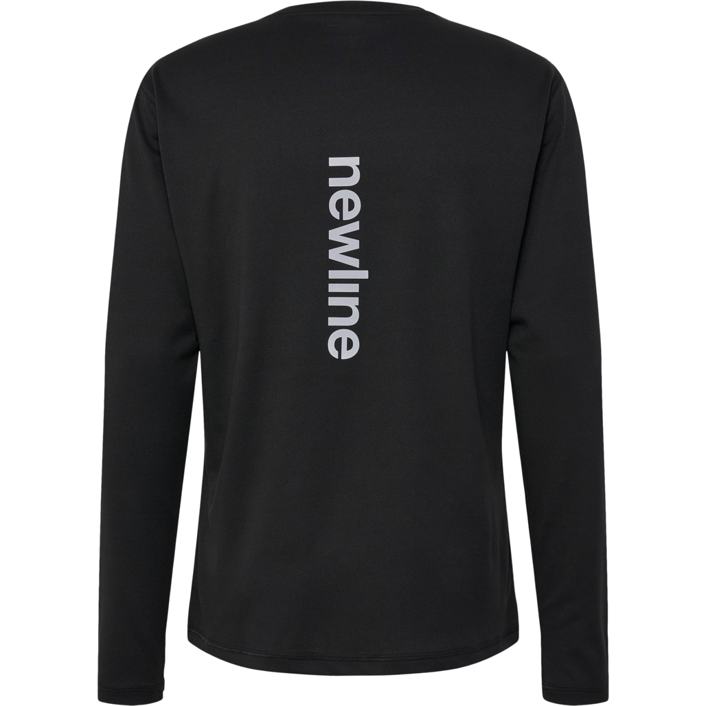 nwlBEAT POLY LS TEE, BLACK, packshot