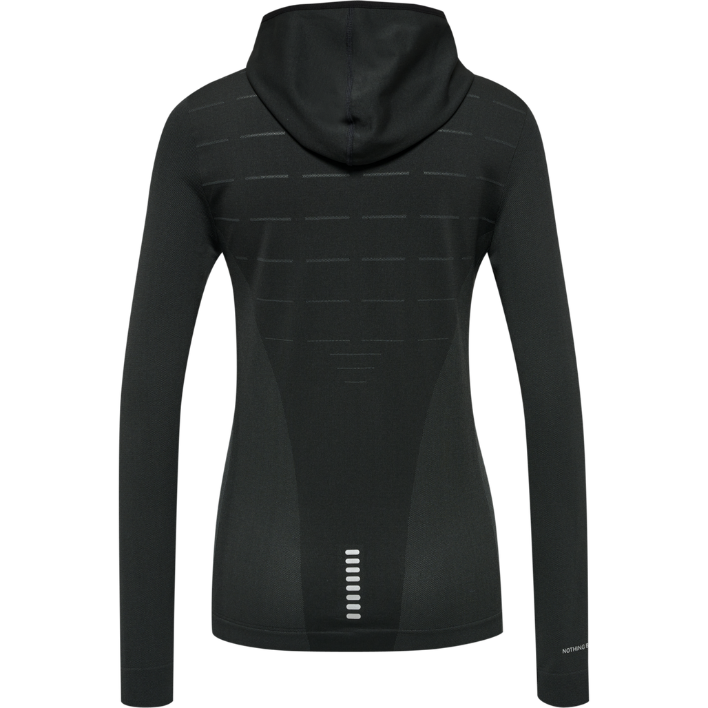 nwlCAMBRIGDE SEAMLESS HOODIE female, BLACK, packshot