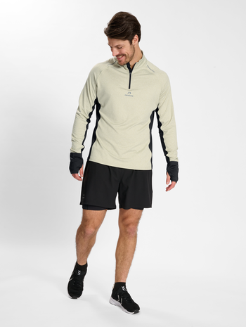 nwlMESA 1/2 ZIP L/S male, AGATE GREY MELANGE, model