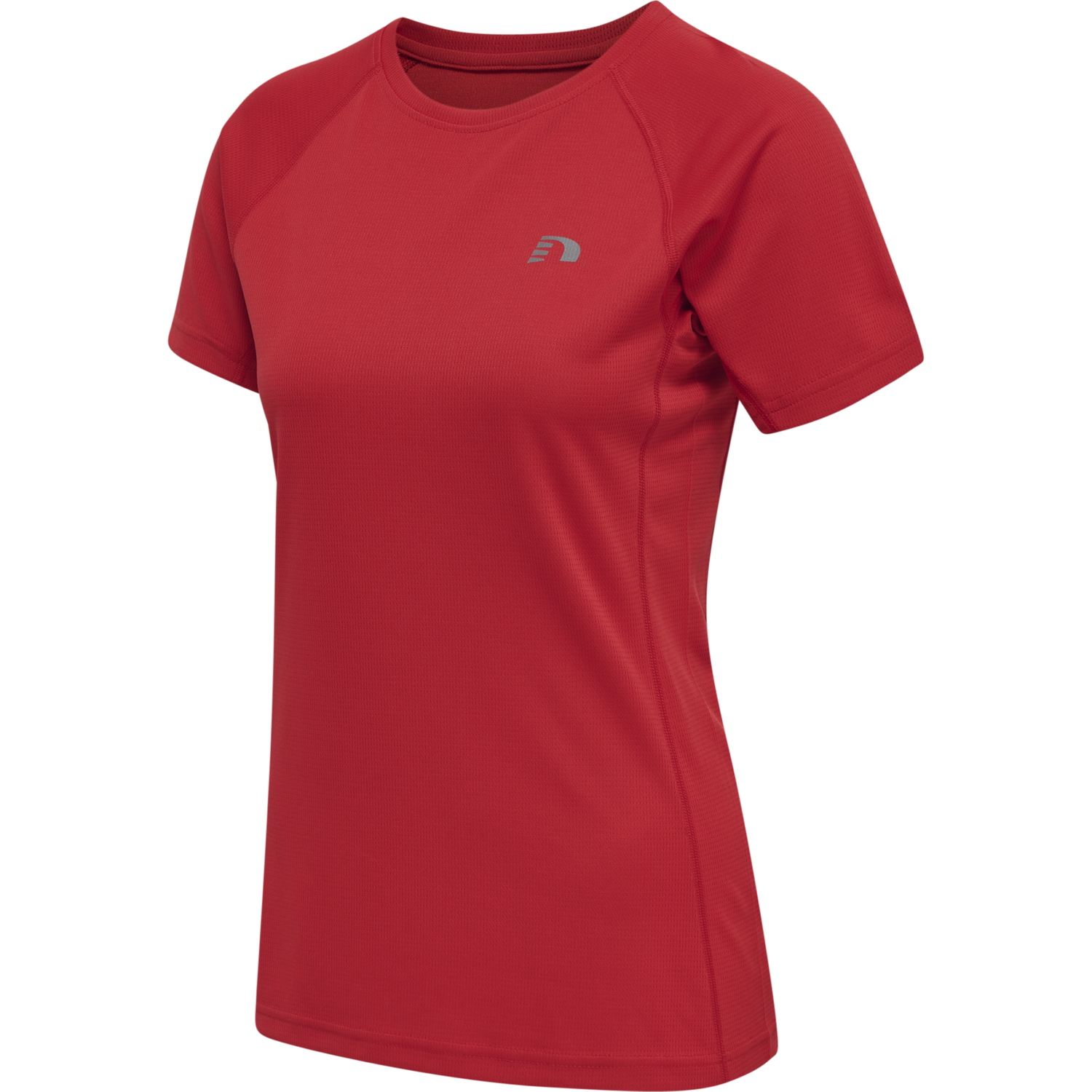 WOMEN CORE RUNNING T-SHIRT S/S, TANGO RED, packshot