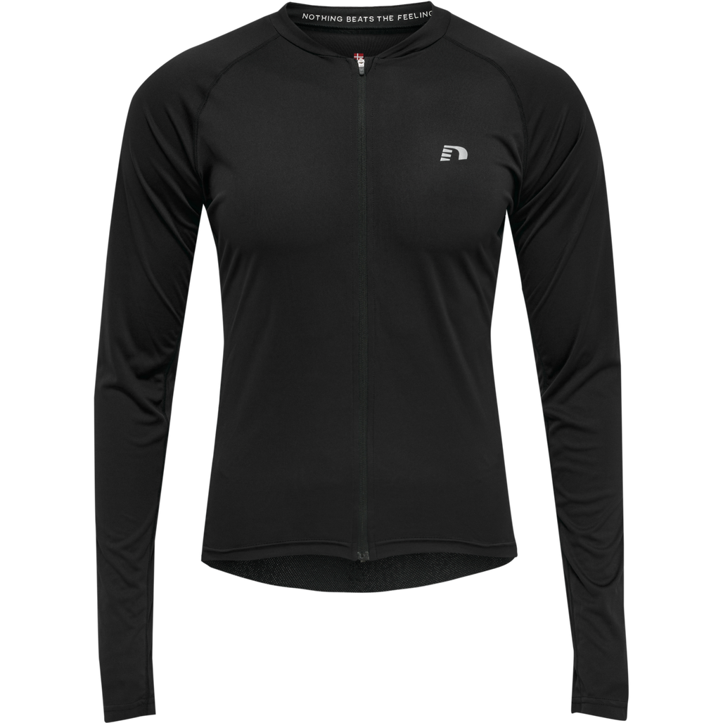 MENS CORE BIKE L/S JERSEY, BLACK, packshot