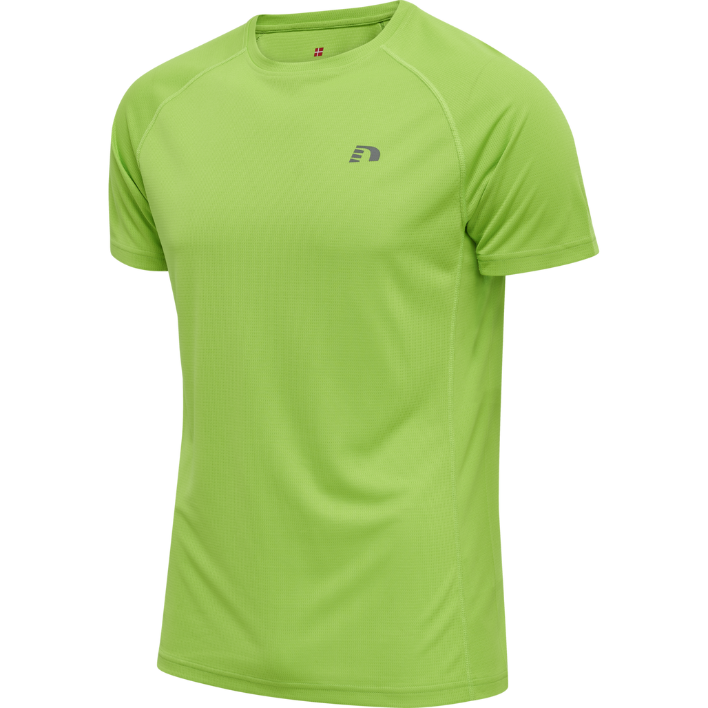 MEN CORE RUNNING T-SHIRT S/S, GREEN FLASH, packshot
