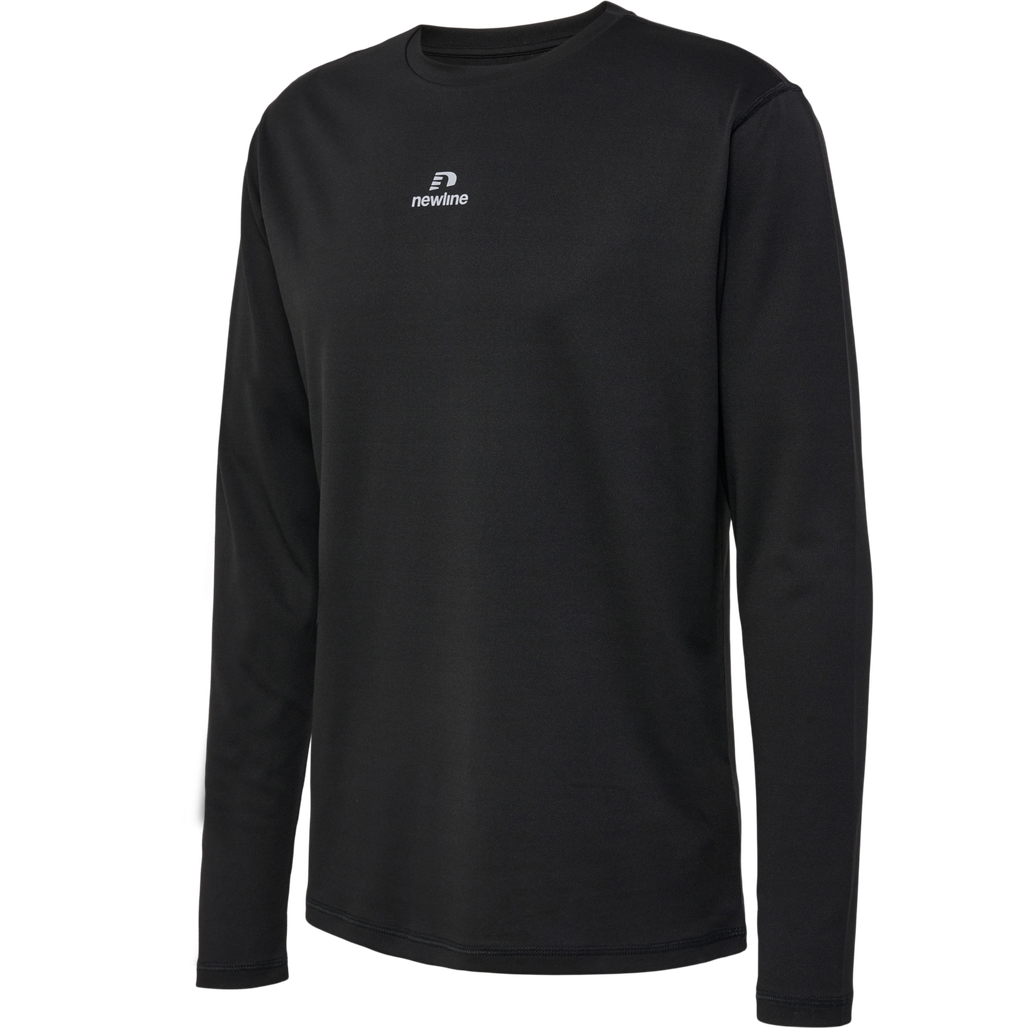 nwlBEAT POLY LS TEE, BLACK, packshot