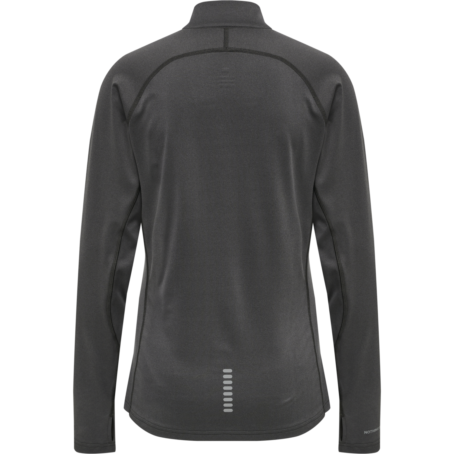WOMEN 1/2 ZIP L/S, FORGED IRON MELANGE, packshot