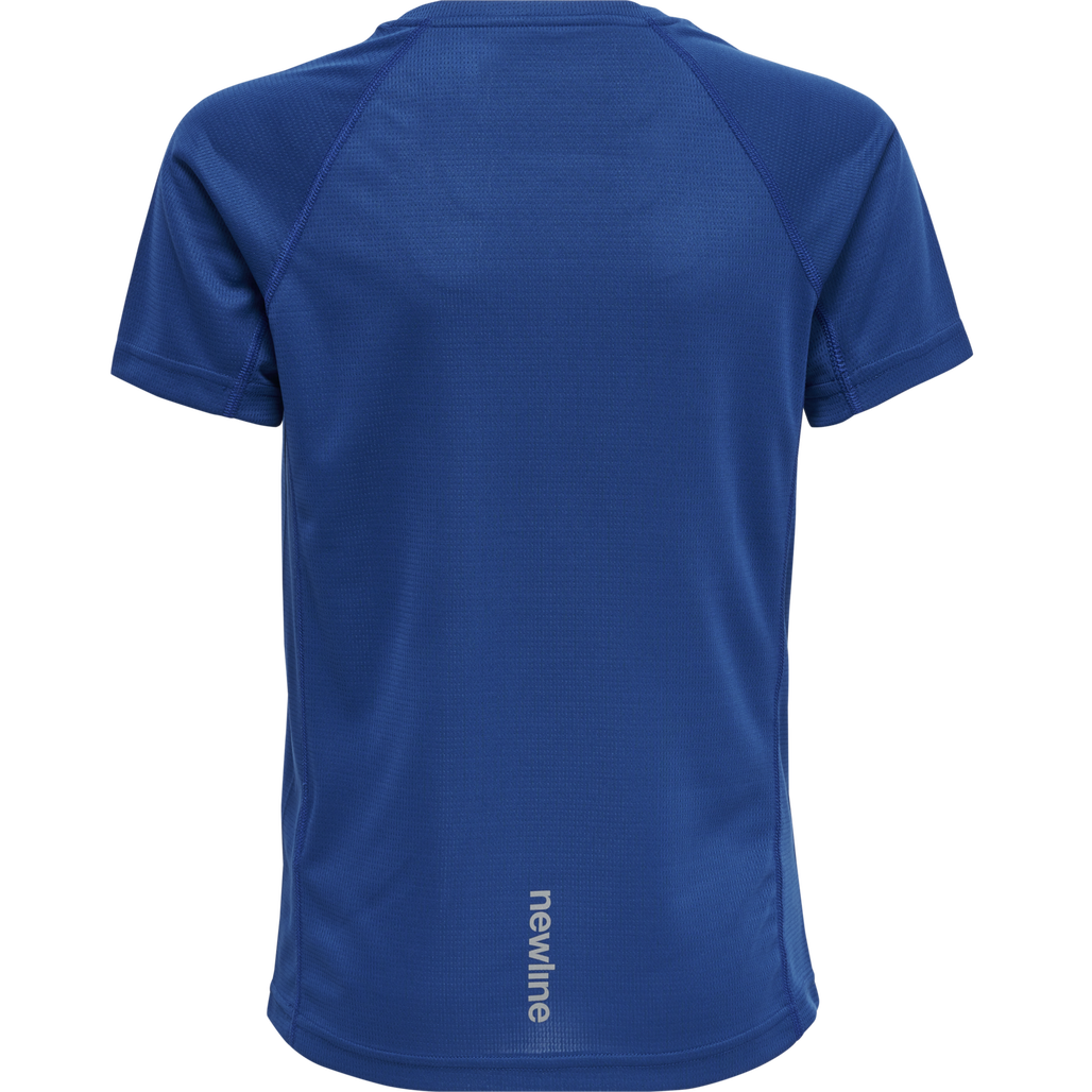 KIDS CORE RUNNING T-SHIRT S/S, TRUE BLUE, packshot