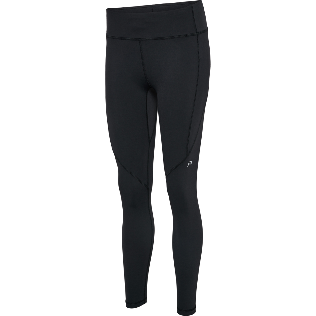 WOMEN HW LONG TIGHTS, BLACK, packshot