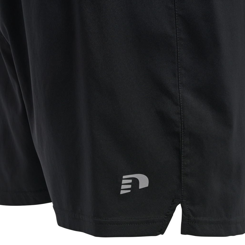 MEN CORE RUNNING SHORTS, BLACK, packshot