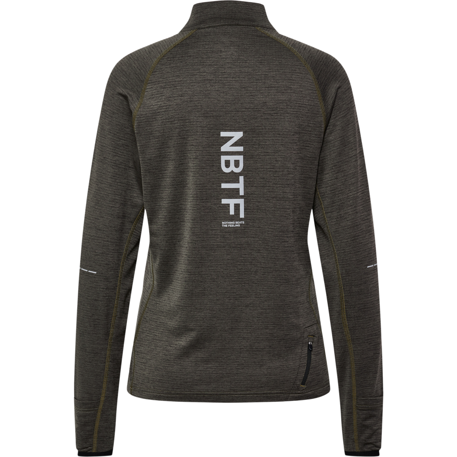 nwlPACE HALF ZIP WOMAN, BELUGA MELANGE, packshot